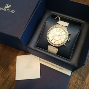 NIB & Tags Swarovski Crystal Leather Watch